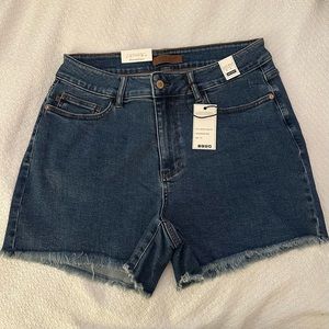 Just Blue High Waist Medium Blue Shorts